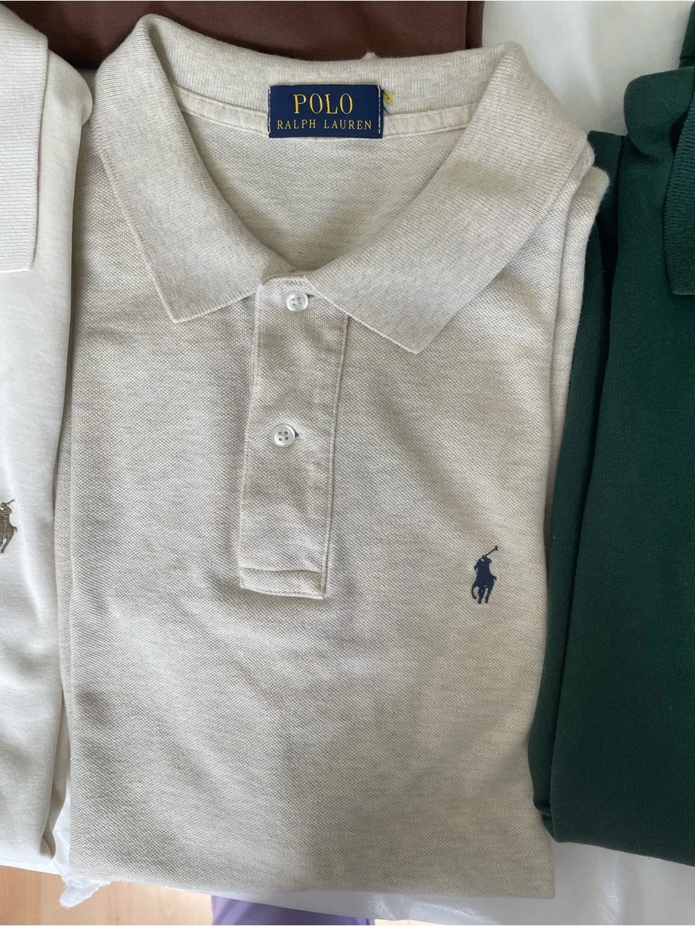 Set of 9. Polo by Ralph Lauren Mixed Color Polo Shirt Lot. Size XL.